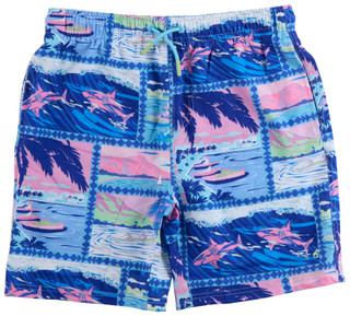 Thumbnail 1: Caribbean Joe Big Boys Print Swim Shorts  