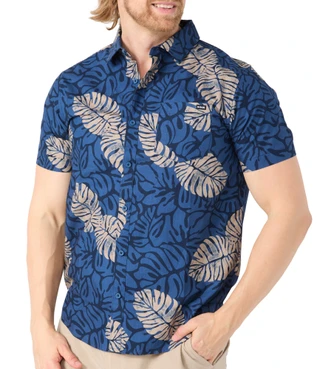 Thumbnail 1: Hurley Men's Short Sleeve Button Front Shirt 