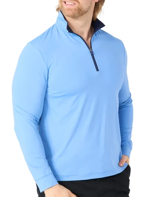 Thumbnail 1: PGA TOUR Men’s Long Sleeve Performance Quarter Zip Pullover 