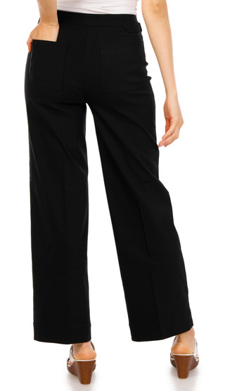 Thumbnail 2: ZAC AND RACHEL Women's Wide Leg Button Waist Pants 