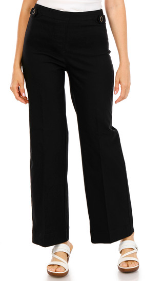Thumbnail 1: ZAC AND RACHEL Women's Wide Leg Button Waist Pants 