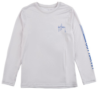 Thumbnail 1: Guy Harvey Big Boys Performance Pirate Reef Sun Protection Crew Shirt  