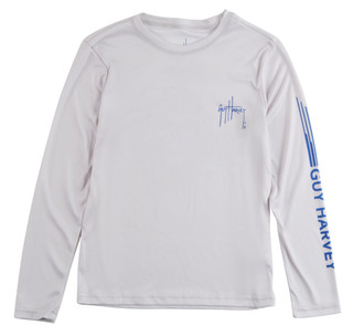 Thumbnail 1: Guy Harvey Big Boys Performance Pirate Reef Sun Protection Crew Shirt  