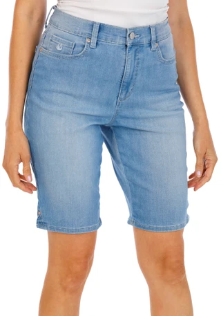 Thumbnail 1: Gloria Vanderbilt Women’s Amanda Bermuda Shorts 