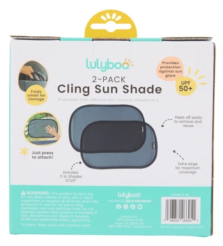 Thumbnail 2: Lulyboo 2 Pk Cling Sunshades for Car Windows 