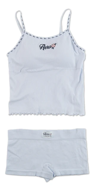 Thumbnail 1: Aeropostale Women's Ribbed Logo Cami & Boy Shorts Set 
