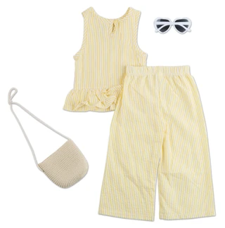 Thumbnail 2: Lila & Jack Toddler Girls 4 Pc Pants Set with Sunglasses & Bag 