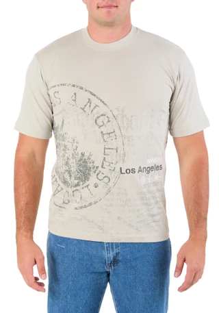 Thumbnail 1: Eight Eight Men's Los Angeles Graphic Tee 