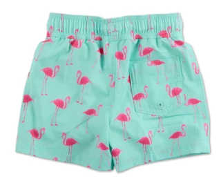 Thumbnail 2: Abercrombie & Fitch Boys Flamingo Print Swim Shorts 