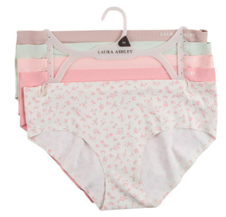 Thumbnail 1: Laura Ashley Women's 5 Pk No-Show Panties 