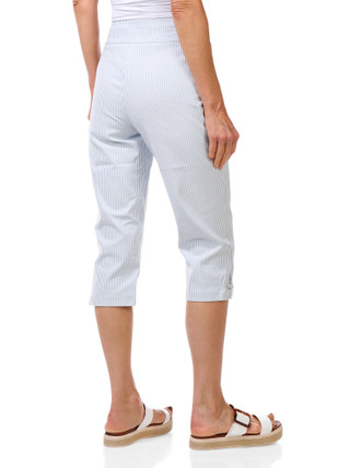 Thumbnail 2: Kate Park Women's Petite Stretch Grommet Cuff Capris 