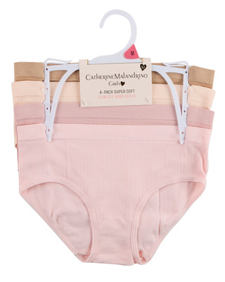 Thumbnail 2: Catherine Malandrino Girls 4 Pk Seamless Ribbed Briefs 
