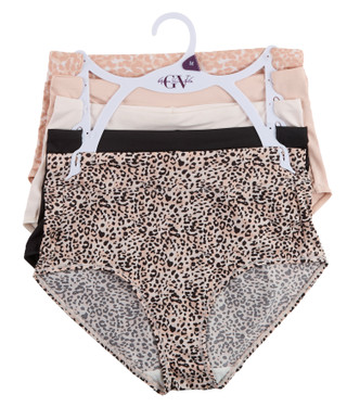 Thumbnail 1: Gloria Vanderbilt Women's 5 Pk Smoothing Waistband Everyday Briefs 