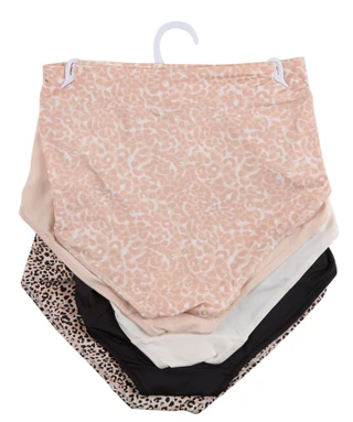 Thumbnail 2: Gloria Vanderbilt Women's 5 Pk Smoothing Waistband Everyday Briefs 