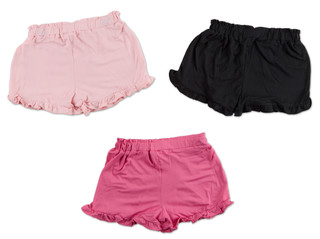 Thumbnail 4: Btween Little Girls 3 Pk Ruffle Shorts 