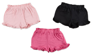 Thumbnail 2: Btween Little Girls 3 Pk Ruffle Shorts 