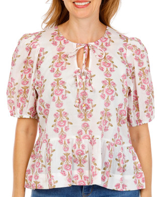 Thumbnail 1: Parker Women's Puff Sleeve Floral Top 