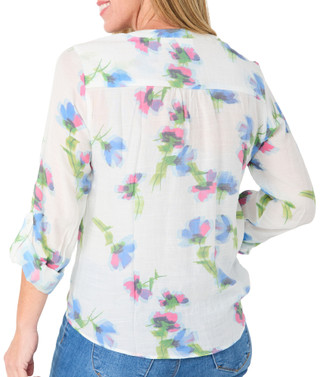 Thumbnail 2: Zac & Rachel Women's Button Up Front Tie Hem Top 