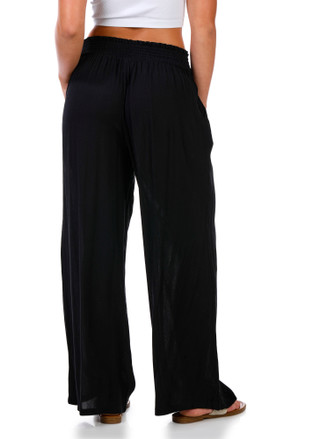 Thumbnail 3: No Comment Juniors Wide Leg Gauze Pants 