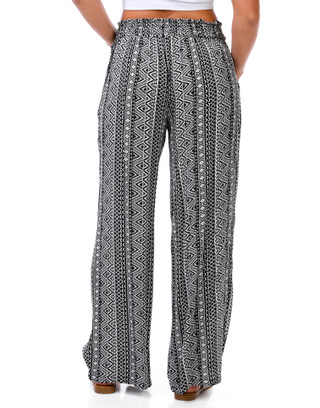 Thumbnail 3: No Comment Juniors Wide Leg Gauze Pants 