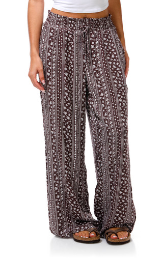 Thumbnail 1: No Comment Junior's Wide Leg Gauze Pants 