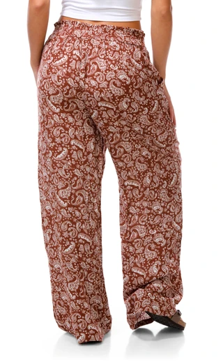 Thumbnail 3: No Comment Junior's Wide Leg Gauze Pants 