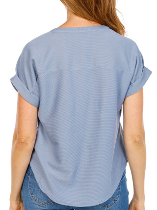 Thumbnail 3: Cupio Women's Split Neck Nikki Knit Top 