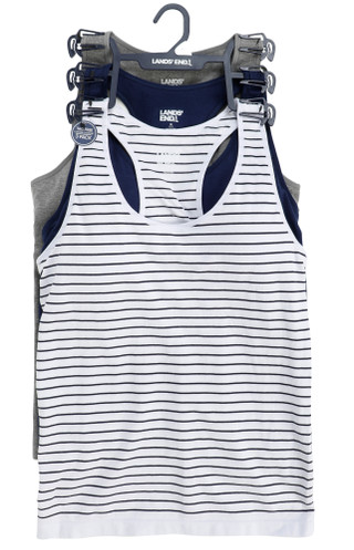 Thumbnail 1: Lands End Women's Active 3 Pk Racerback Tank Tops 