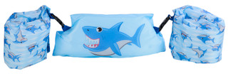 Thumbnail 4: BH Brands Kids’ 3‑Piece Swim Float Set – Shark Print 