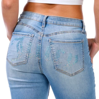 Thumbnail 3: Juicy Couture Juniors Mid Rise Archival Bootcut Jeans 