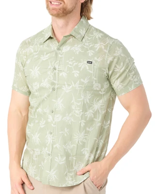 Thumbnail 1: Hurley Men's Short Sleeve Button Down Shirt 