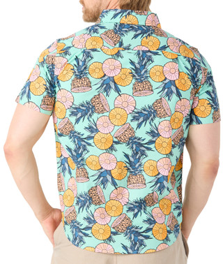 Thumbnail 2: Hurley Men's Short Sleeve Button Down Shirt 