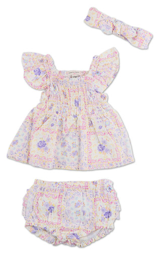 Thumbnail 2: Nanette Lepore Baby Girls 3 Pc Dress Set 