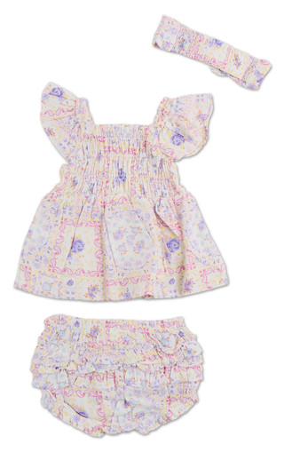 Thumbnail 4: Nanette Lepore Baby Girls 3 Pc Dress Set 