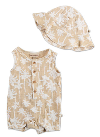 Thumbnail 1: BEARPAW Baby Boys 2 Pc Romper Set 