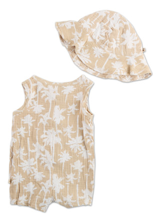Thumbnail 2: BEARPAW Baby Boys 2 Pc Romper Set 