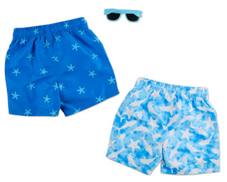 Thumbnail 3: BCOOL Little Boys 2 Pc Swim Shorts Set 
