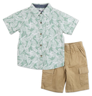 Thumbnail 1: Kids Headquarters Boys 2 Pc Cargo Shorts Set 