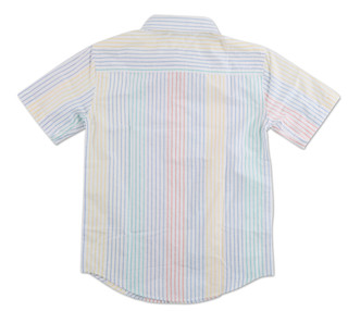 Thumbnail 4: Tommy Hilfiger Boys Rainbow Stripe Button Down Shirt 