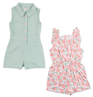 Thumbnail 1: Nannette Girls 2 Pc Romper Set 