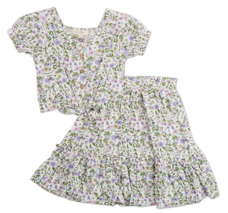 Thumbnail 1: Jessica Simpson Little Girls 2 Pc Skirt Set 