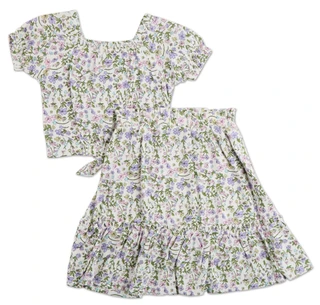 Thumbnail 4: Jessica Simpson Little Girls 2 Pc Skirt Set 