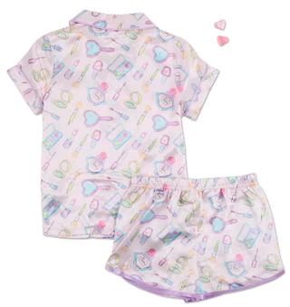 Thumbnail 3: Btween Girls 2 Pc Pajama Shorts Set 