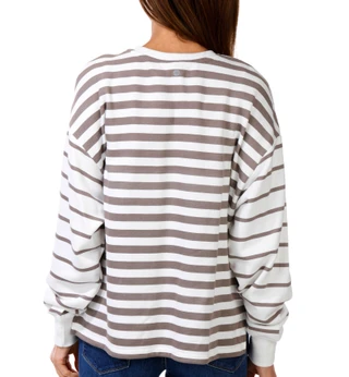 Thumbnail 3: Harmony Balance Women's Long Sleeve Crewneck Oversized Top 