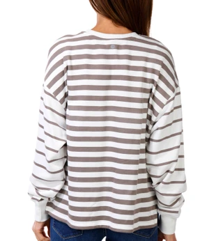 Thumbnail 2: Harmony Balance Women's Long Sleeve Crewneck Oversized Top 