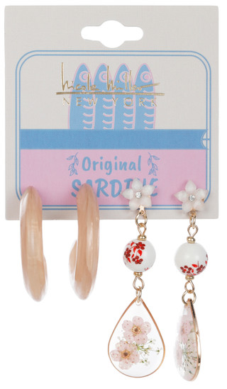 Thumbnail 1: Nicole Miller 2 Pr Earrings 