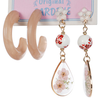 Thumbnail 2: Nicole Miller 2 Pr Earrings 