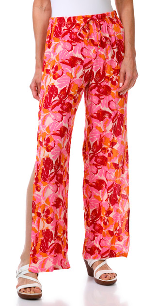 Thumbnail 1: Miken Women's Print Gauze Swim Cover Up Pants 