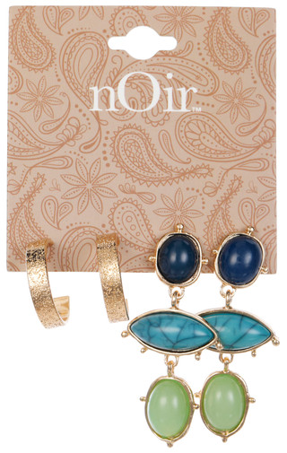 Thumbnail 1: Nicole Miller 2 Pr Earrings 