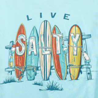 Thumbnail 3: Salt Life Men's Short Sleeve Print Shirt 